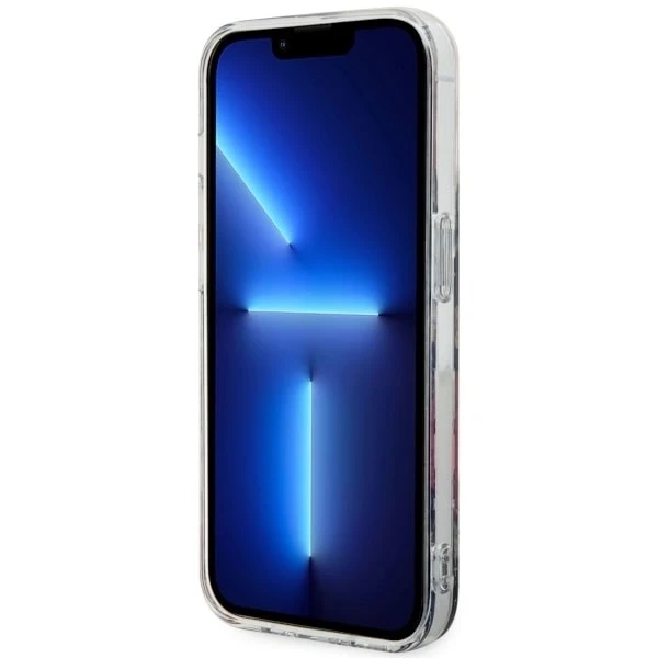 Guess GUHMP14LHCFWSA pouzdro na telefon pro Apple iPhone 14 Pro 6,1" zelené/khaki pevné pouzdro Flower MagSafe