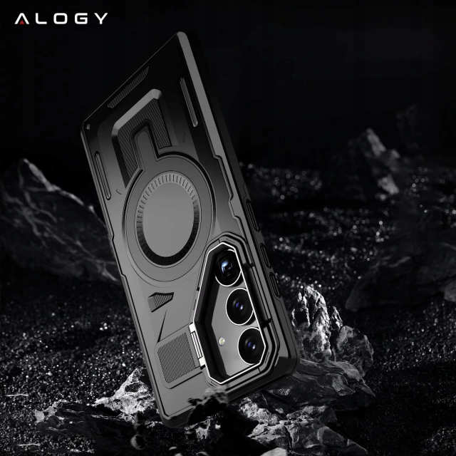 Hülle für Apple iPhone 16 Pro Max Alogy Anti-Shock Hybrid Case für MagSafe Transparent