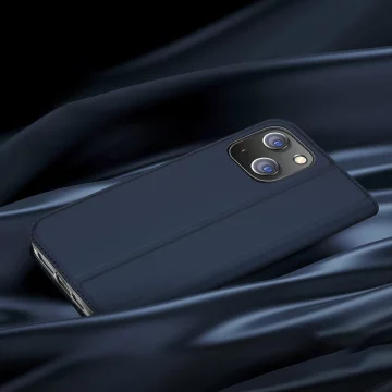 Etui do iPhone 15 pokrowiec z klapką i portfelem na kartę Dux Ducis Skin Pro - czarne