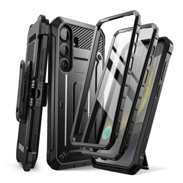 Etui für Samsung Galaxy S25 Plus Supcase Unicorn Beetle Pro 2er-Set Schwarz