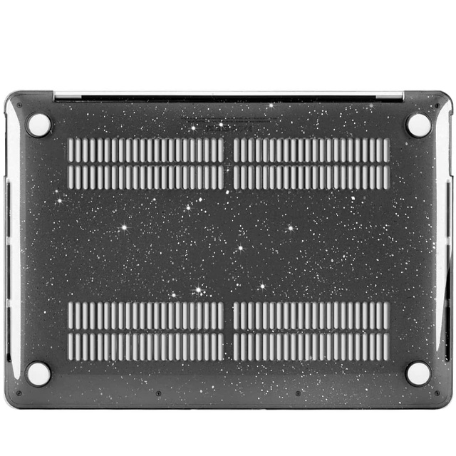Pevné puzdro Alogy pre Apple MacBook Pro 13 2016-2020 Glitter Black