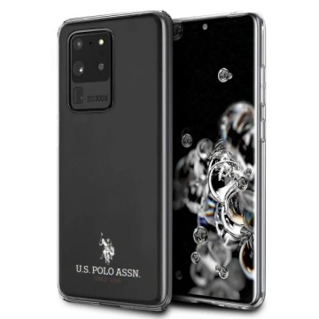 US Polo lesklé puzdro na telefón Samsung Galaxy S20 Ultra black/black