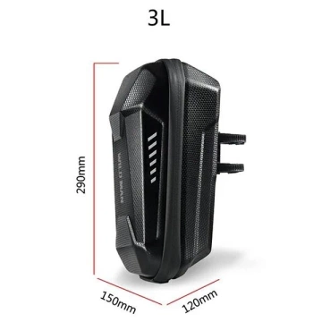 Brašna na koloběžku WILDMAN ES8X Plus 3L, brašna na řídítka, černá, PC