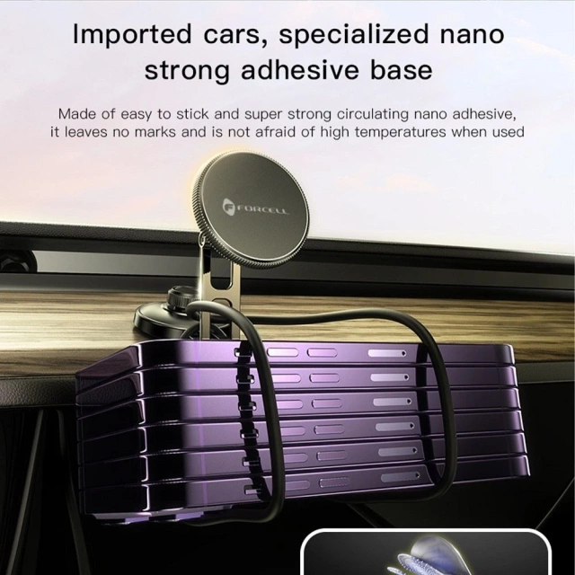 Uchwyt Samochodowy Magnetyczny Forcell IronSecure MagSafe Metalowy