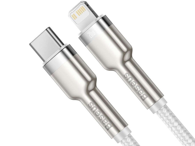 Kábel konektor Baseus Metal USB-C Type C na Lightning PD 20W 1m White