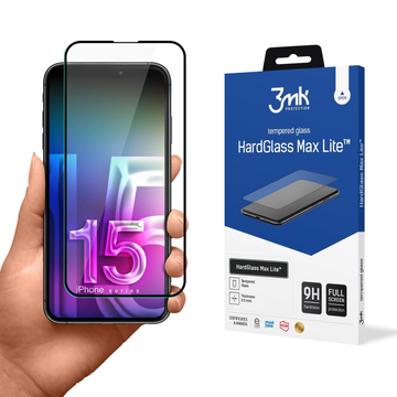 Sklo pro Apple iPhone 15 Pro - 3mk HardGlass Max Lite™