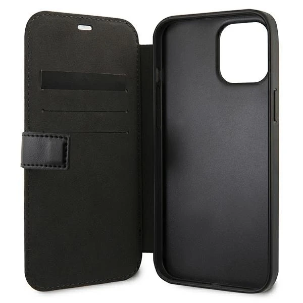 Etui BMW BMFLBKP12MSLLBK do Apple iPhone 12/ 12 Pro 6,1" kniha Podpis