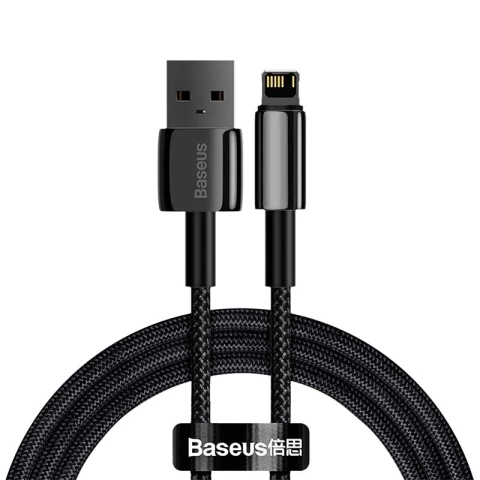 Baseus Tungsten Gold USB to Lightning cable, 2.4A, 1m (black)