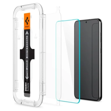 2x Tempered Glass Screen Protector Spigen Glas.Tr "EZ FIT" for Samsung Galaxy S23 Clear