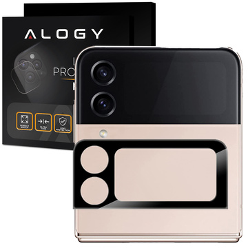 Kovová ochrana fotoaparátu Alogy Lens Protector PRO pre Samsung Galaxy Z Flip 4 Black