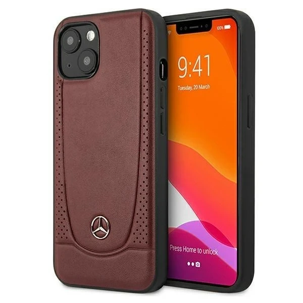 Mercedes MEHCP13SARMRE ochranné pouzdro pro Apple iPhone 13 Mini 5,4" pevný obal červený/červený Urban Line