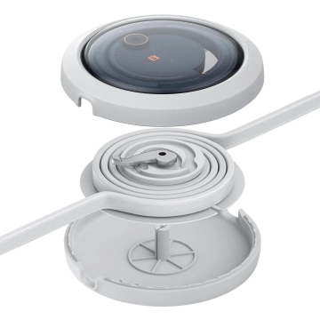 Baseus Free2Draw CB000084 zaťahovací USB-C - Lightning / USB-C / micro USB kábel 100W 1,1m - biely