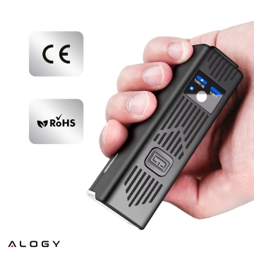 Alogy P12 Fahrradlicht schwarz Fahrradlicht vorne LED-Frontlicht Fahrradbeleuchtung wasserdicht IPX5