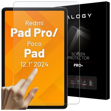 Gehärtetes Glas für Redmi Pad Pro / Poco Pad 12,1" 2024 Alogy Heavy Pro™️