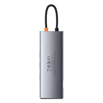 Концентратор 9w1 Baseus Metal Gleam Series, USB-C до 3x USB 3.0 HDMI USB-C PD Ethernet RJ45 microSD/SD VGA