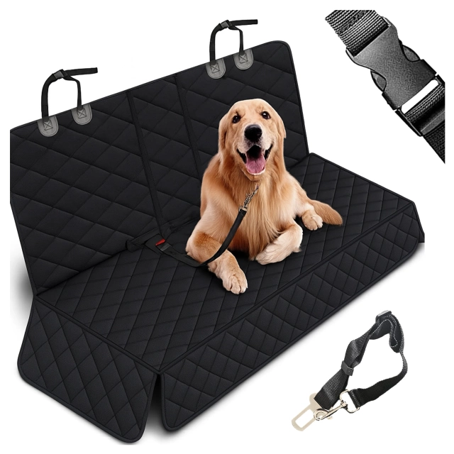 XXL Car Seat Protector, Backseat Cover, Car Seat Cover, for Dogs and Pets, Large, Alogy SeatGuard™ Black