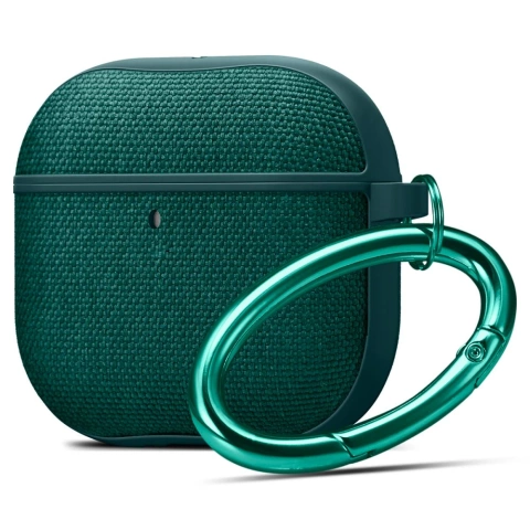 Apple AirPods 4 Case Spigen Urban Fit Midnight Green Carabiner