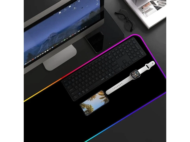 Illuminated gaming mouse pad led xxl