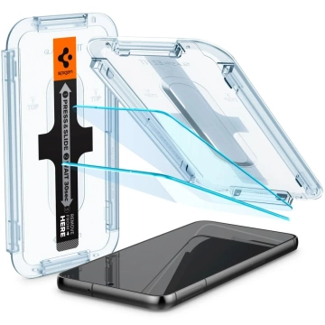 2x Захищене скло Spigen Glas.Tr "EZ FIT" для Samsung Galaxy S23 Clear