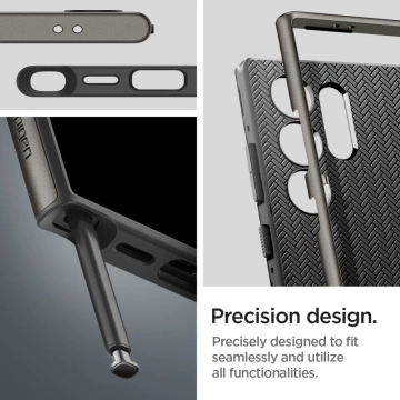 Etui Spigen Neo Hybrid pre Samsung Galaxy S24 Ultra Gunmetal