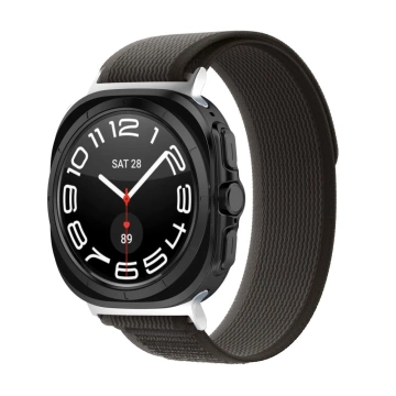 Pasek Nylon для Samsung Galaxy Watch Ultra (47 мм) чорний/помаранчевий