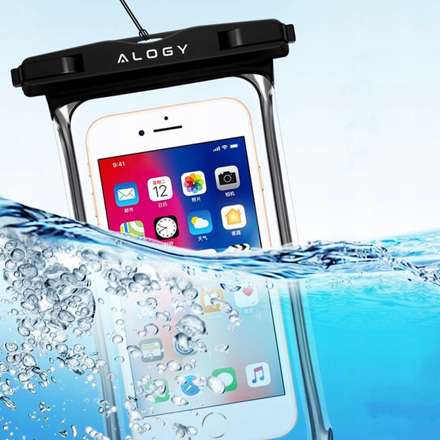 Vodotěsné pouzdro Alogy x2 vodotěsné univerzální IPX8 až 6,5 Black