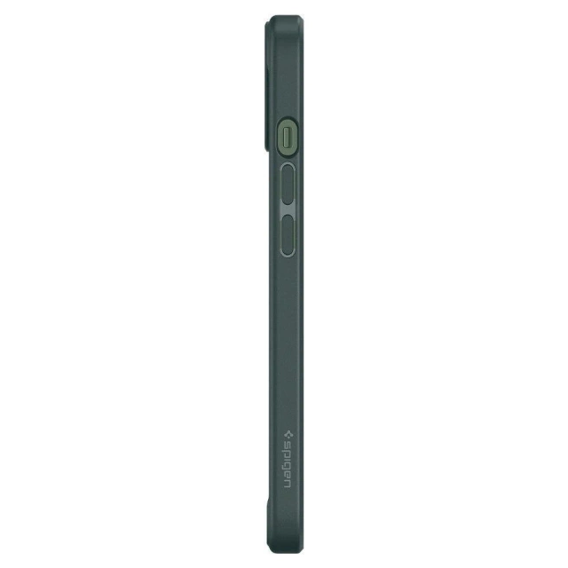 Sada na telefon Spigen Ultra Hybrid pro iPhone 13 Midnight Green