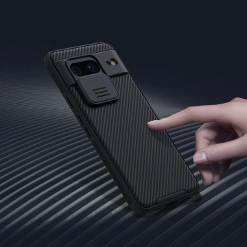 Nillkin CamShield Pro Case mit Kameraabdeckung für Google Pixel 8 – Schwarz