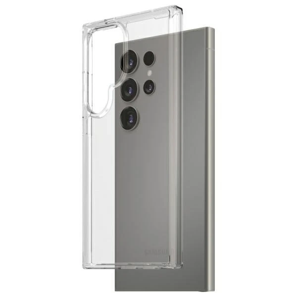 Pouzdro na Samsung Galaxy S24 Ultra PanzerGlass HardCase D3O, vojenské kvality, čiré