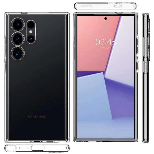 Etui Spigen Liquid Crystal pro Samsung Galaxy S24 Ultra Crystal Clear