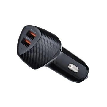 Autonabíjačka Forcell Carbon QC 3.0 2xUSB 36W čierna