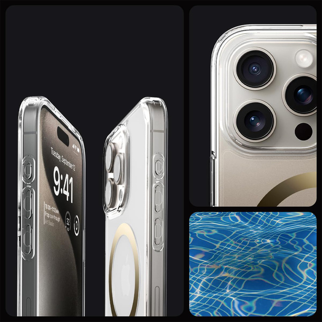 Чохол Spigen Ultra Hybrid Mag MagSafe для Apple iPhone 15 Pro Max Gold