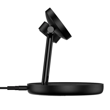 Baseus Induction Charger Stand 3in1 15W MagSafe (чорний)