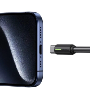 USAMS SJ734 USB-C to USB-C Cable 1m, 60W, Black, YU Series, Durable and Fast