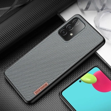Dux Ducis Fino case cover covered with nylon material Samsung Galaxy A72 4G gray