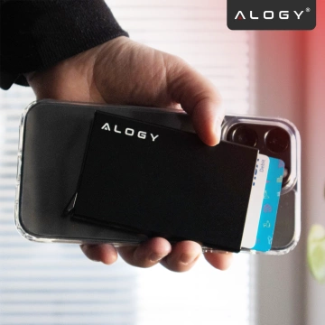 Alogy Anti-Theft Peňaženka RFID Smart Card držiak čierny