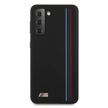 Etui BMW BMHCS21MSIVTBK z kolekce Samsung Galaxy S21 Plus G996 silikonové pruhy M