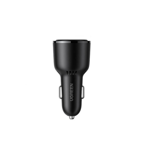 Автомобільний зарядний пристрій UGREEN CD239, USB, 2x USB-C, PD, 69 Вт (чорний)