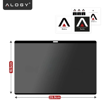 Magnetická fólia na ochranu súkromia pre MacBook Air 13" 2018-2021 - Ochrana súkromia, jednoduchá inštalácia, úložný obal, redukcia odleskov - Alogy SecureView™