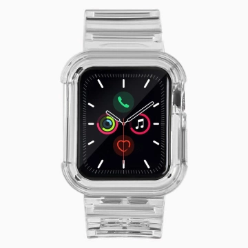 Strap Light Set Silicone Band Strap Bracelet Bangle Case For Watch 3 42mm / Watch 2 42mm Black