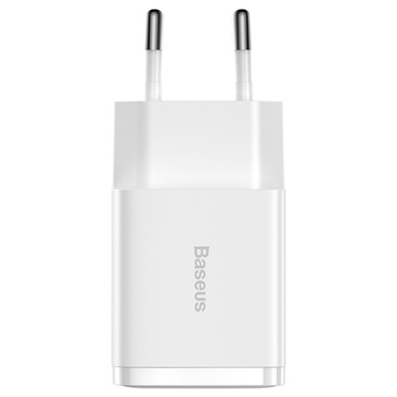 Silná nabíječka Baseus Compact 2x USB 2.1A 10.5W bílá