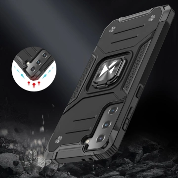 Wozinsky Ring Armor Tough Hybrid Case Magnetic Cover Holder Samsung Galaxy S22 (S22 Plus) червоний