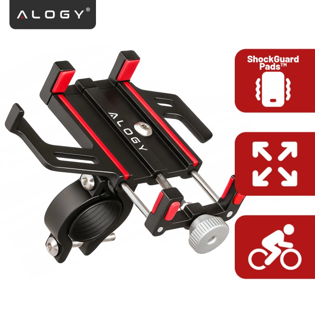 Alogy Bike Phone Phone Holder 55-95mm for Bicycle Bike Motor Scooter Black