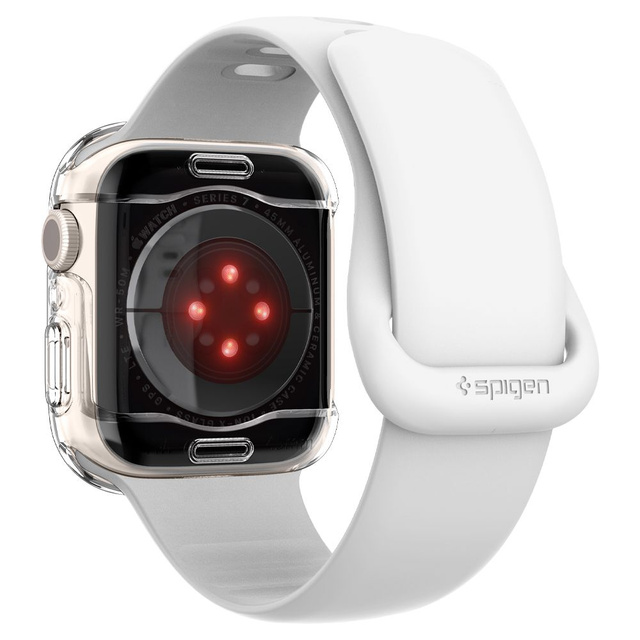 Etui nakladka pouzdro Spigen Ultra Hybrid pro Apple Watch 7 45mm Crystal Clear