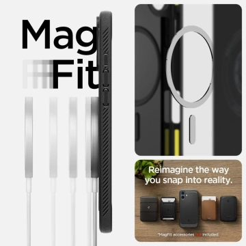 Etui Spigen Rugged Armor Mag Magsafe pro Apple iPhone 16 Black