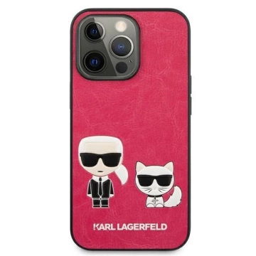 Karl Lagerfeld KLHCP13LPCUSKCP iPhone 13 Pro / 13 6,1" fuchsiový / fuchsiový pevný obal Ikonik Karl