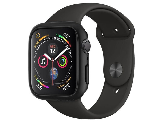 Etui Spigen Thin Fit для Apple Watch Series 4/5/6/SE 44mm Black
