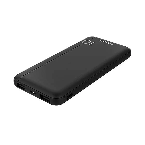 Philips Power Bank 10000mAh Black USB 2.1A LED Li-Polymer