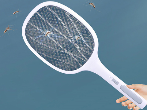 Insect killer lamp 6 LED UV Alogy portable insect trap White