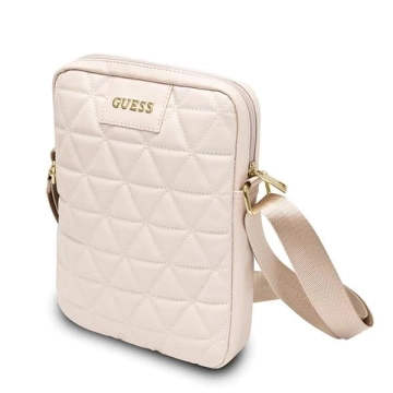 Taška Guess GUTB10QLPK 10" růžová / růžová prošívaná taška na tablety